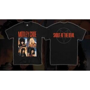 Motley Crue Band Tee - Shout At The Devil Era- 2 Sided